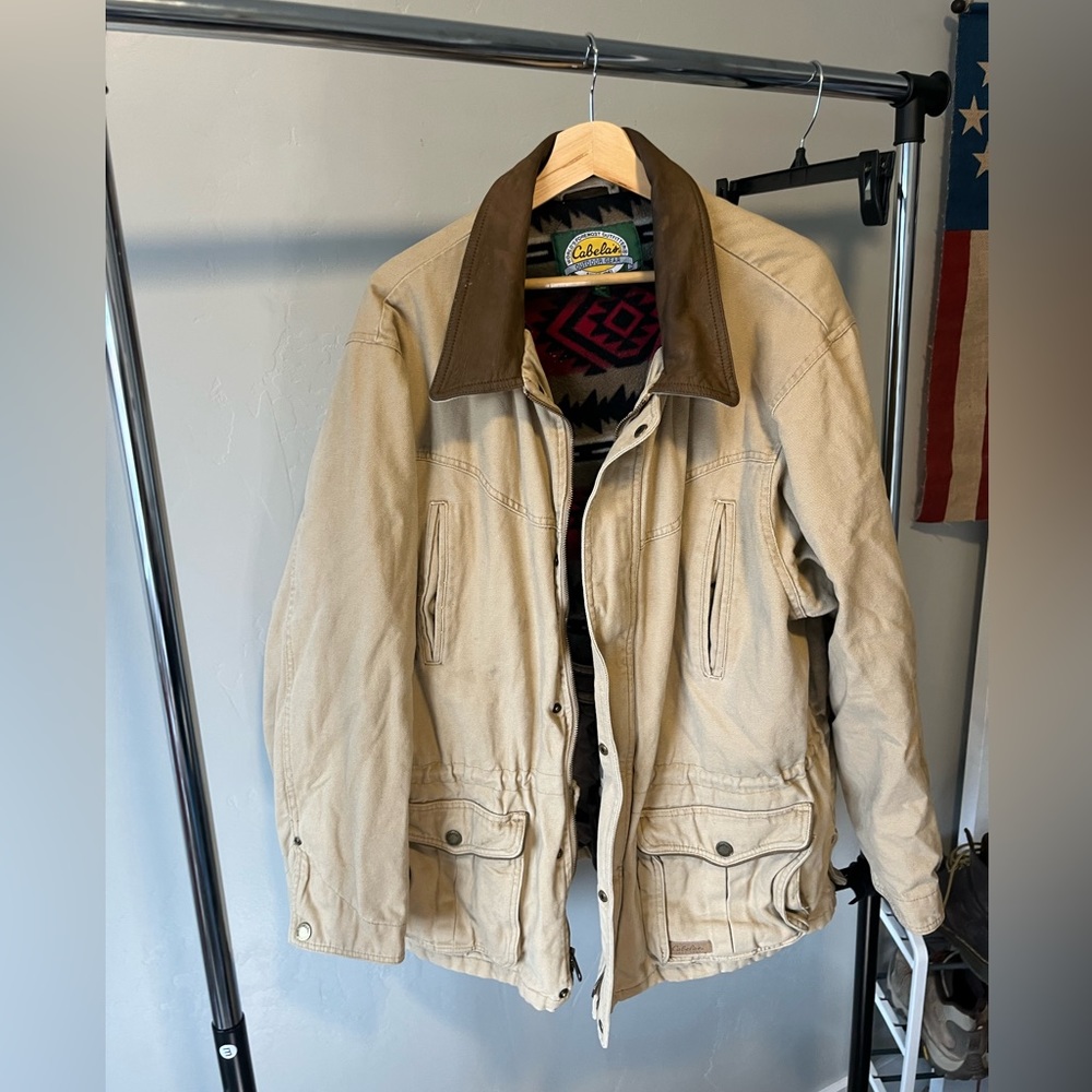 Cabellas Aztec Canvas Jacket